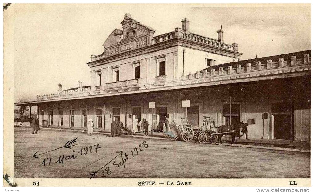 Setif  la Gare   Animee  Attelage Cariole Mulet