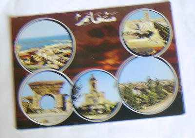 carte postale ancienne cpa algérie mostaganem 5 vues le port vue generale l entree du jardin l eglise la place