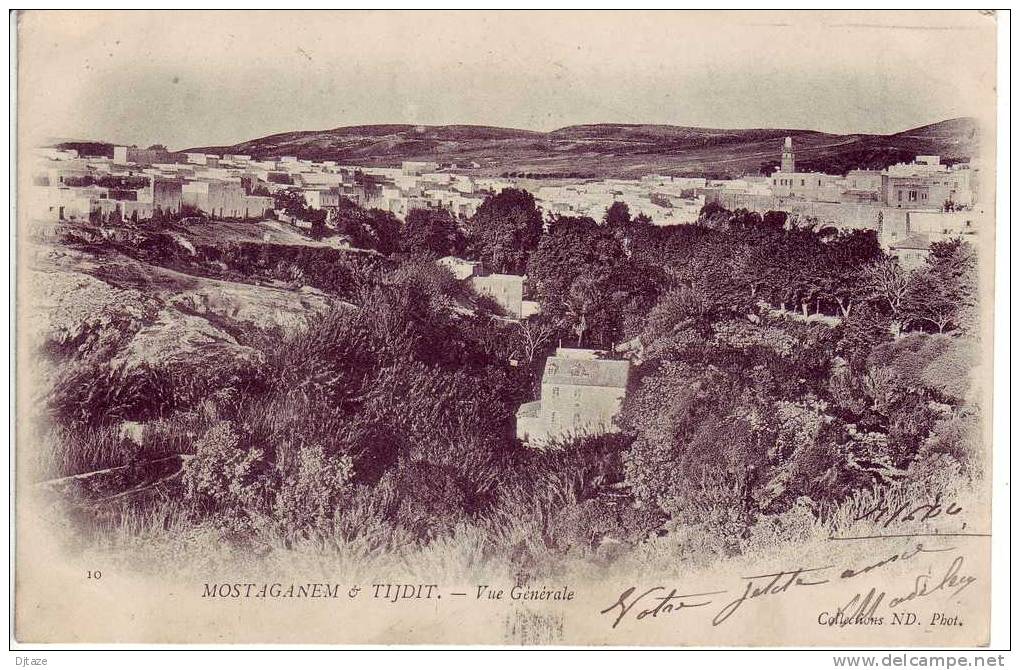 Algérie  -  n°10 - Mostaganem & Tijdit - Vue générale - Ed. ND 1904 - 321