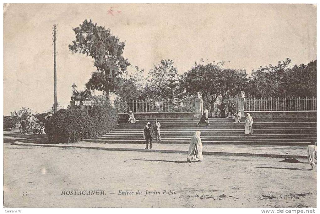 1906 MOSTAGANEM ENTREE DU JARDIN PUBLIC
