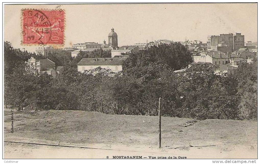 MOSTAGANEM    VUE PRISE DE LA GARE