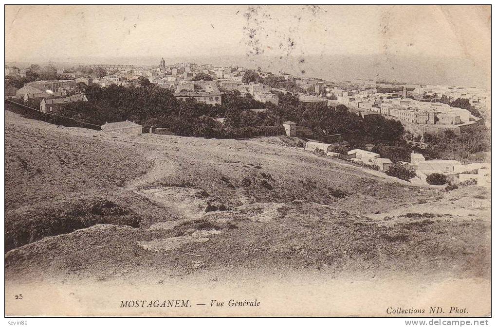 ALGERIE MOSTAGANEM Vue générale