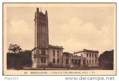 CPA Algérie Mostaganem _ l´hôtel de ville