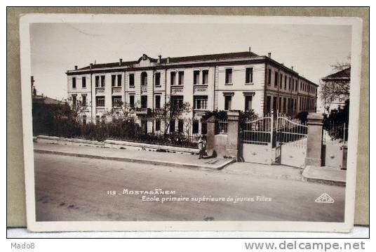 cpsm Mostaganem Algérie animée  - Ecole Primaire de Jeunes Filles -