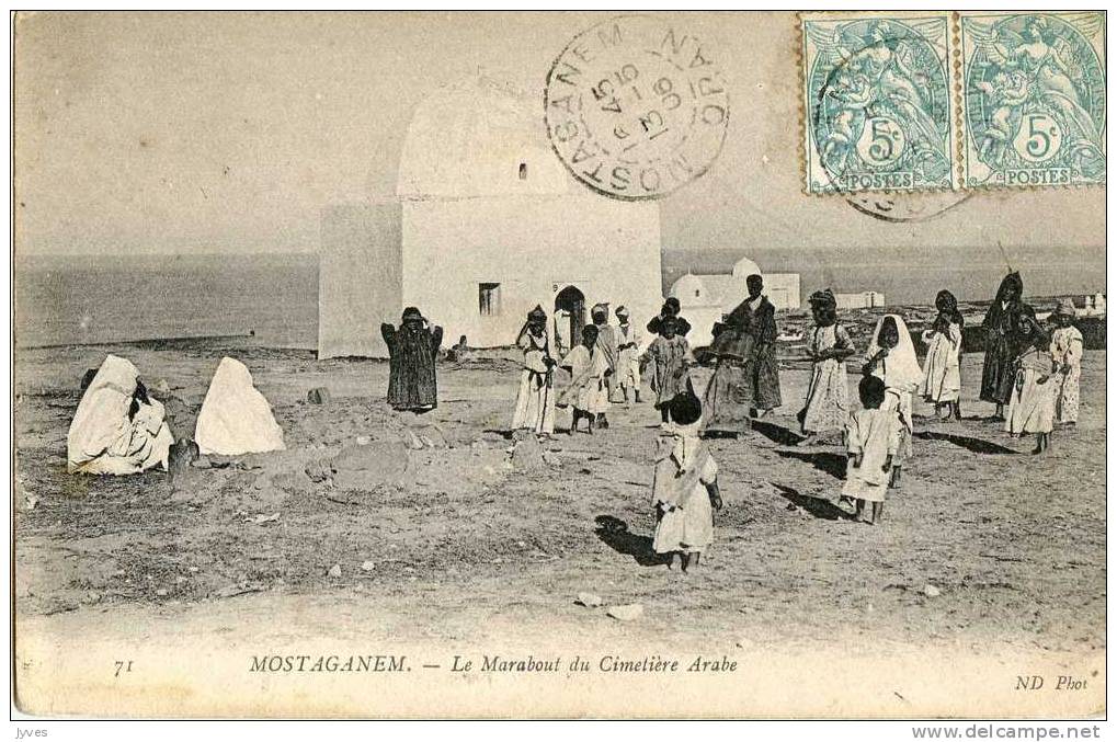 Algérie - mostaganem - le marabout du cimetière arabe