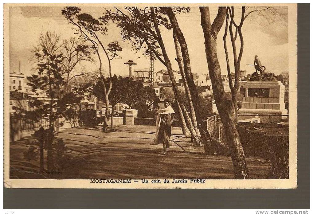 - Algérie - MOSTAGANEM - le jardin public - TTB FM 1930