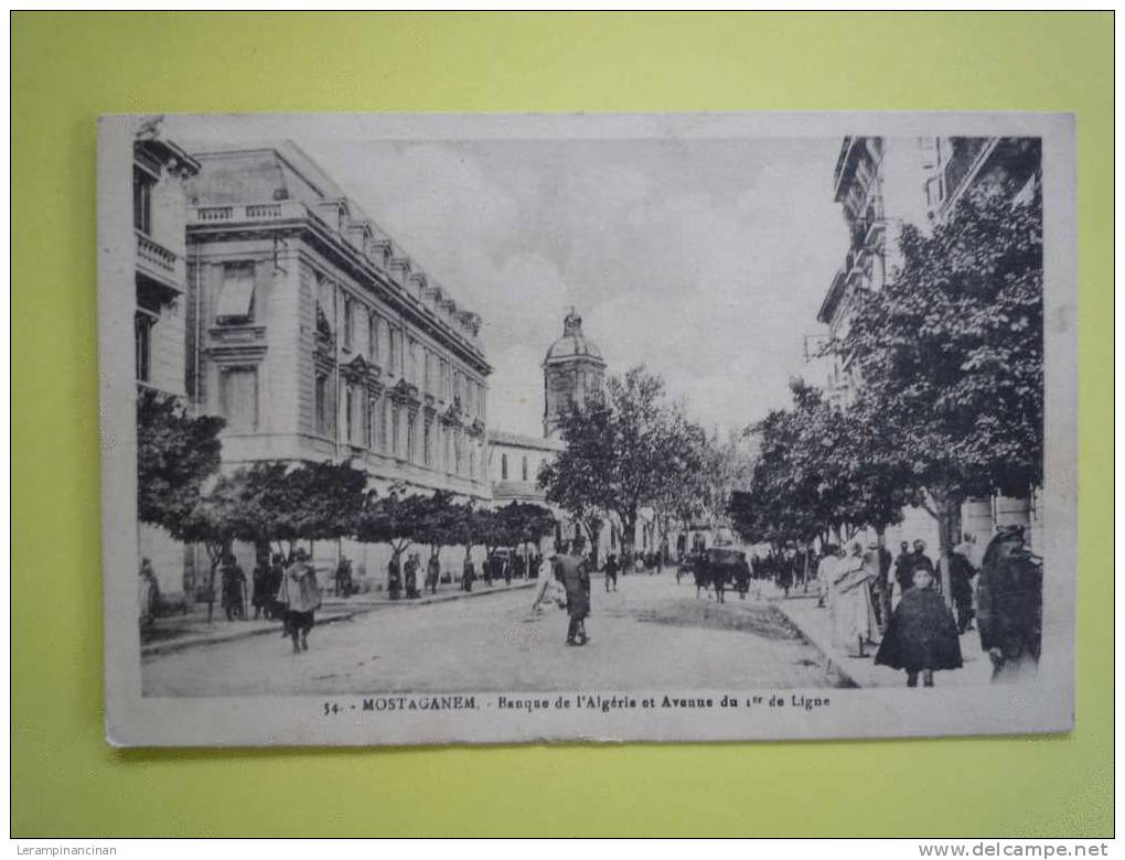 MOSTAGANEM BANQUE DE L'ALGERIE ET AVENUE DU 1er DE LIGNE