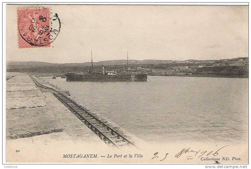 MOSTAGANEM    LE PORT ET LA VILLE