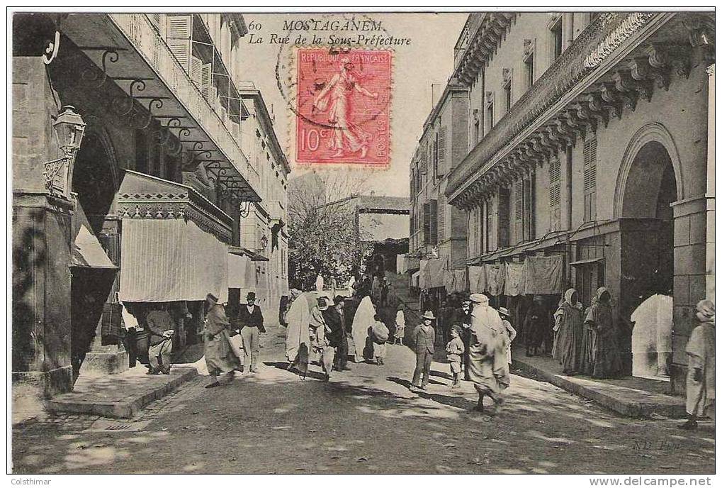 MOSTAGANEM  LA RUE DE LA SOUS PREFECTURE