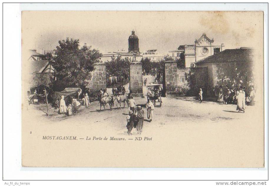 MOSTAGANEM , LA PORTE DE MASCARA , ANIMATION , DOS 1900