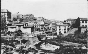 CPSM Algérie - MOSTAGANEM - Le marché et les 3 ponts - Animée