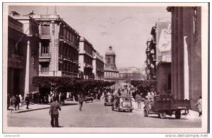 Algérie - Mostaganem - L´avenue du 1er de Ligne (voitures, automobile, camionette)