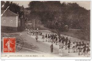 ALGERIE MOSTAGANEM Porte des Medjers cpa animée