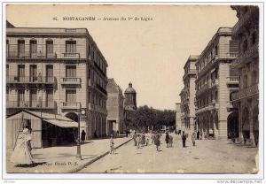 MOSTAGANEN -  AVENUE DU 1er DE LIGNE     (animation )      N°84
