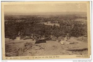El Goléa . Vue depuis le haut du Ksar