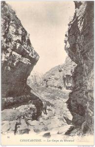 ALGERIE CONSTANTINE LES GORGES DU RHUMMEL
