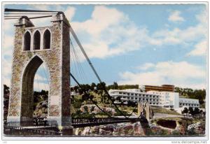 CONSTANTINE , Pont suspendu de Sidi M´Cid & l´ Hôpital civil