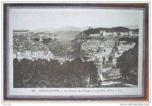 C. Postale  ALGERIE - CONSTANTINE - LA TROUEE DES GORGES et PONT SIDI M'Cid (Ed. Levy)