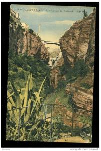 CPA ALGERIE CONSTANTINE LES GORGES DU RUMMEL  ND PHOTO