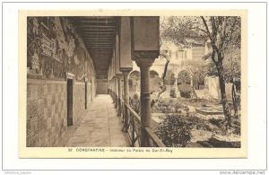 cp, Algérie, Constantine, Intérieur du Palais du Dar-El-Bay