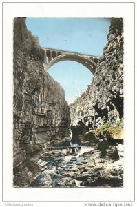 cp, Algérie, Constantine, Pont Sidi-Rached pris du fond des Gorges, écrite