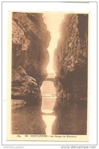 CP, Algérie, Constantine, les Gorges du Rhummel, voyagée
