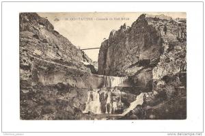 cp, Algérie, Constantine, Cascade de Sidi M'Cid, écrite