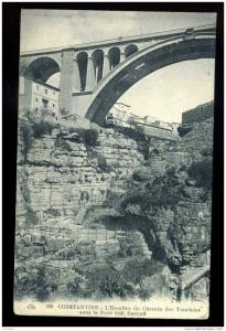 CPA ALGERIE CONSTANTINE ESCALIER DU CHEMIN DES TOURISTES / CAP