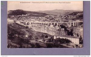 Algérie - Constantine - Panorama pris de la route de Sétif et le pont Sidi Rached - Editeur P.S N° 19