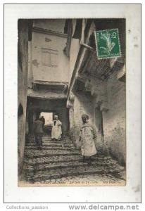 cp, Algérie, Constantine, La Rue de l'Echelle, voyagée 1912