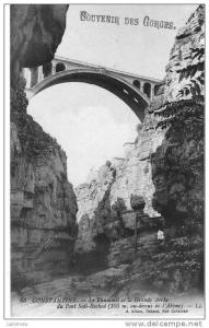 CPA ALGERIE CONSTANTINE RHUMMEL PONT SIDI RACHED