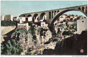 ALGERIE  - CONSTANTINE Le Pont et la Mosquée Sidi Rached  - *PRIX FIXE -