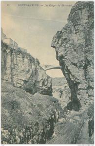 CPA Constantine Les Gorges du Rhummel (animée) B80