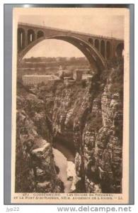 Jolie CP Ancienne Algérie Constantine Les Gorges du Rhummel et le Pont Sidi Rached - Ed LL 272 - cp pas écrite