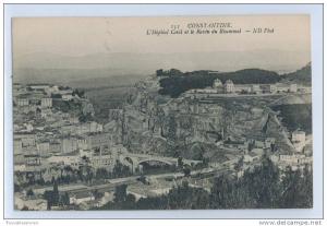 153. CONSTANTINE - L'HOPITAL CIVIL ET LE RAVIN DU RHUMMEL