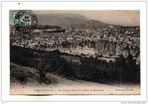 Constantine Vue generale prise depuis la route de Mansourah ecrite en 1904 Collections ND Phot n° 48