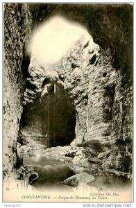 Belle CPA -  Constantine.Gorges du Rhummal, les Voutes. D 1192