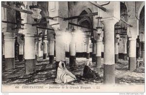 constantine intérieur de la grande mosquée animée