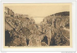 constantine le ravin du rhummel et la passerelle sidi  m' cid