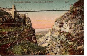 CONSTANTINE  passerelle de sidi M Cid  -  écrite  TTB