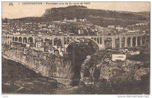 CONSTANTINE panorama pris de la route de Sétif   timbrée 1925 TTB