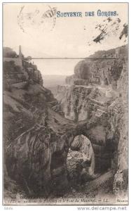 CONSTANTINE  la passerelle TB timbrée