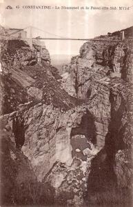 Algérie - Constantine - le Rhummel et la passerelle Sidi M'Cid