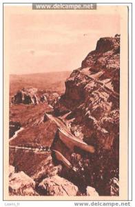 CPA - 24/21 - CONSTANTINE - VOIE FERREE ET LE DJEBEL SIDI M´EID - ROUTE DU HAMMA