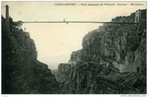 CONSTANTINE /  PONT SUSPENDU DE L´HOPITAL/