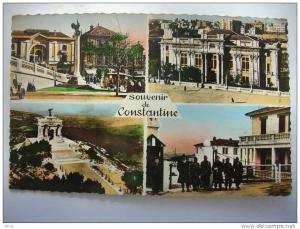 CONSTANTINE    coq de la victoire-palais de justice-monument aux morts-quartier du 25ème train