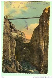 (Algérie) CONSTANTINE - Les gorges du Rhummel et la passerelle