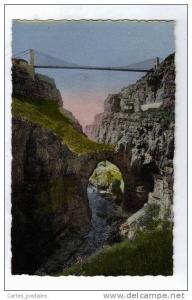 ALGERIE - CONSTANTINE pont du Rhumel passerelle Sidi M'Cid (réf éditeur  171)