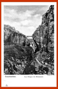 ALGERIE - CONSTANTINE. Gorges du Rhummel.
