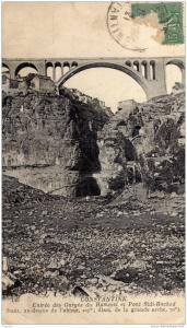 ALGERIE  CONSTANTINE   Entree des Gorges du Rhummel et Pont Sidi Rached